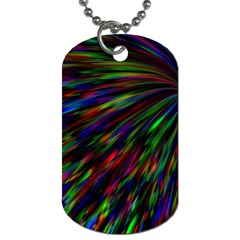 Explosion Fireworks Rainbow Dog Tag (two Sides) by Bajindul