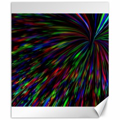 Explosion Fireworks Rainbow Canvas 8  X 10  by Bajindul