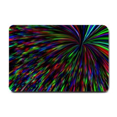 Explosion Fireworks Rainbow Small Doormat  by Bajindul