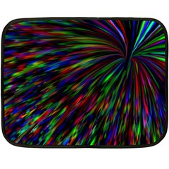 Explosion Fireworks Rainbow Fleece Blanket (mini) by Bajindul