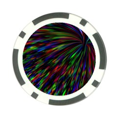 Explosion Fireworks Rainbow Poker Chip Card Guard (10 Pack) by Bajindul