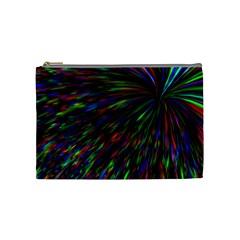 Explosion Fireworks Rainbow Cosmetic Bag (medium) by Bajindul