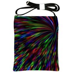 Explosion Fireworks Rainbow Shoulder Sling Bag by Bajindul