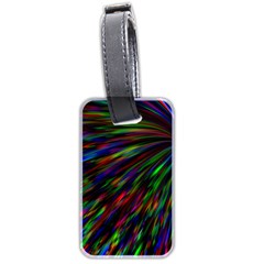 Explosion Fireworks Rainbow Luggage Tag (two Sides) by Bajindul