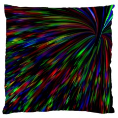 Explosion Fireworks Rainbow Large Cushion Case (one Side) by Bajindul