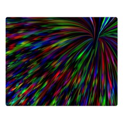 Explosion Fireworks Rainbow Double Sided Flano Blanket (large)  by Bajindul