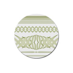 Guilloche Border Magnet 3  (round) by Bajindul