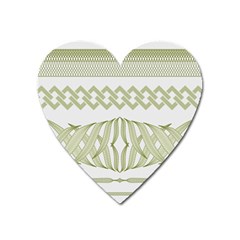 Guilloche Border Heart Magnet by Bajindul