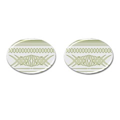 Guilloche Border Cufflinks (oval) by Bajindul