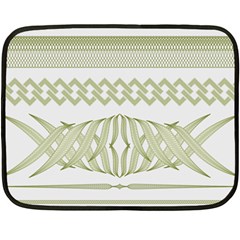 Guilloche Border Double Sided Fleece Blanket (mini) 