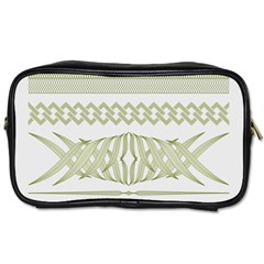 Guilloche Border Toiletries Bag (one Side) by Bajindul