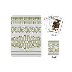 Guilloche Border Playing Cards Single Design (mini) by Bajindul