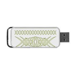 Guilloche Border Portable Usb Flash (one Side) by Bajindul