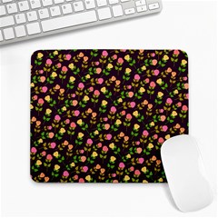 Flowers Roses Brown Large Mousepads by Bajindul