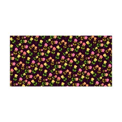 Flowers Roses Brown Yoga Headband by Bajindul