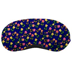 Flowers Roses Blue Sleeping Mask by Bajindul