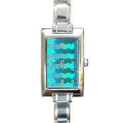 Texture Geometry Rectangle Italian Charm Watch by HermanTelo