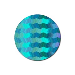 Texture Geometry Rubber Coaster (round)  by HermanTelo