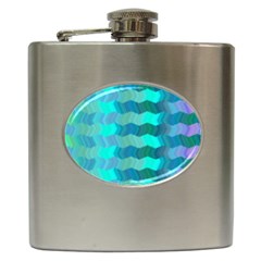 Texture Geometry Hip Flask (6 Oz) by HermanTelo