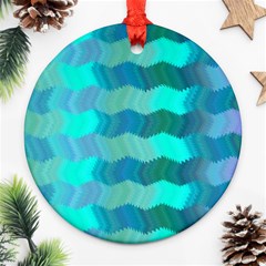 Texture Geometry Round Ornament (two Sides)