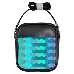 Texture Geometry Girls Sling Bag