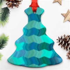 Texture Geometry Christmas Tree Ornament (two Sides)