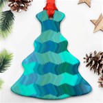 Texture Geometry Christmas Tree Ornament (Two Sides) Front