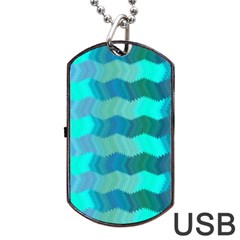 Texture Geometry Dog Tag Usb Flash (two Sides)