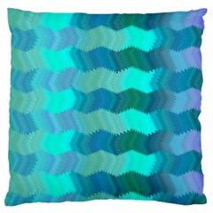 Texture Geometry Large Flano Cushion Case (two Sides)