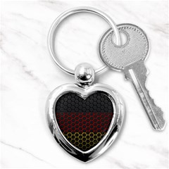 Germany Flag Hexagon Key Chain (heart) by HermanTelo