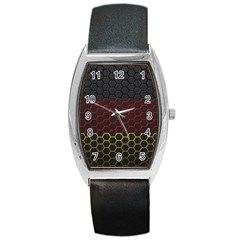 Germany Flag Hexagon Barrel Style Metal Watch by HermanTelo