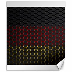 Germany Flag Hexagon Canvas 20  X 24 