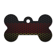 Germany Flag Hexagon Dog Tag Bone (two Sides)