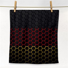 Germany Flag Hexagon Face Towel by HermanTelo