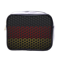 Germany Flag Hexagon Mini Toiletries Bag (one Side)