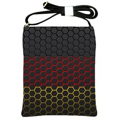 Germany Flag Hexagon Shoulder Sling Bag by HermanTelo