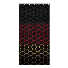 Germany Flag Hexagon Shower Curtain 36  X 72  (stall)  by HermanTelo