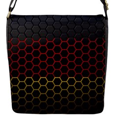 Germany Flag Hexagon Flap Closure Messenger Bag (s)