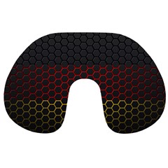 Germany Flag Hexagon Travel Neck Pillow by HermanTelo