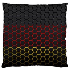 Germany Flag Hexagon Large Flano Cushion Case (one Side)