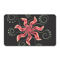 Flower Abstract Magnet (Rectangular)