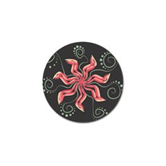 Flower Abstract Golf Ball Marker