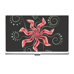 Flower Abstract Business Card Holder