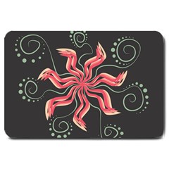 Flower Abstract Large Doormat 