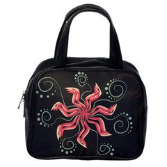 Flower Abstract Classic Handbag (One Side)