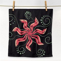 Flower Abstract Face Towel