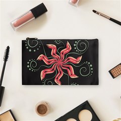 Flower Abstract Cosmetic Bag (Small)