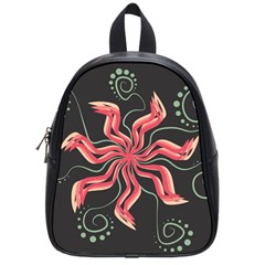 Flower Abstract School Bag (small)