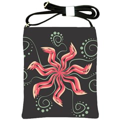 Flower Abstract Shoulder Sling Bag