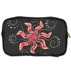 Flower Abstract Toiletries Bag (one Side)